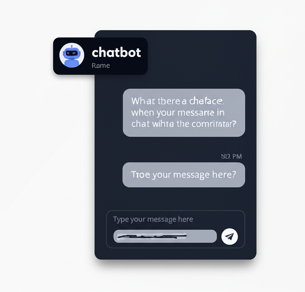 AI chatbot interface demonstrating natural language processing and customer support automation